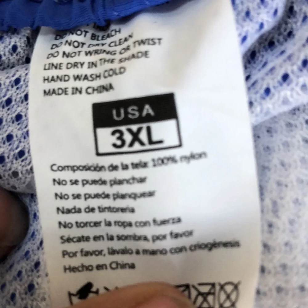 NWOT Men’s swimsuit. Blue 3X. Made in USA. Never worn. NWOT.